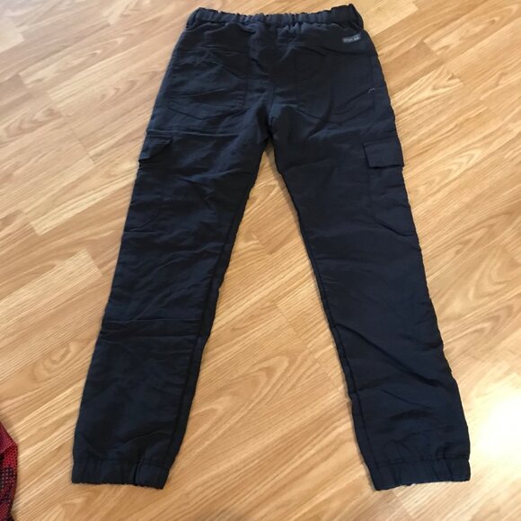 Wrangler Outdoor Youth Pants 12 Regular Jersey Lined Multi-Pocket UPF 50 Black - Picture 7 of 7